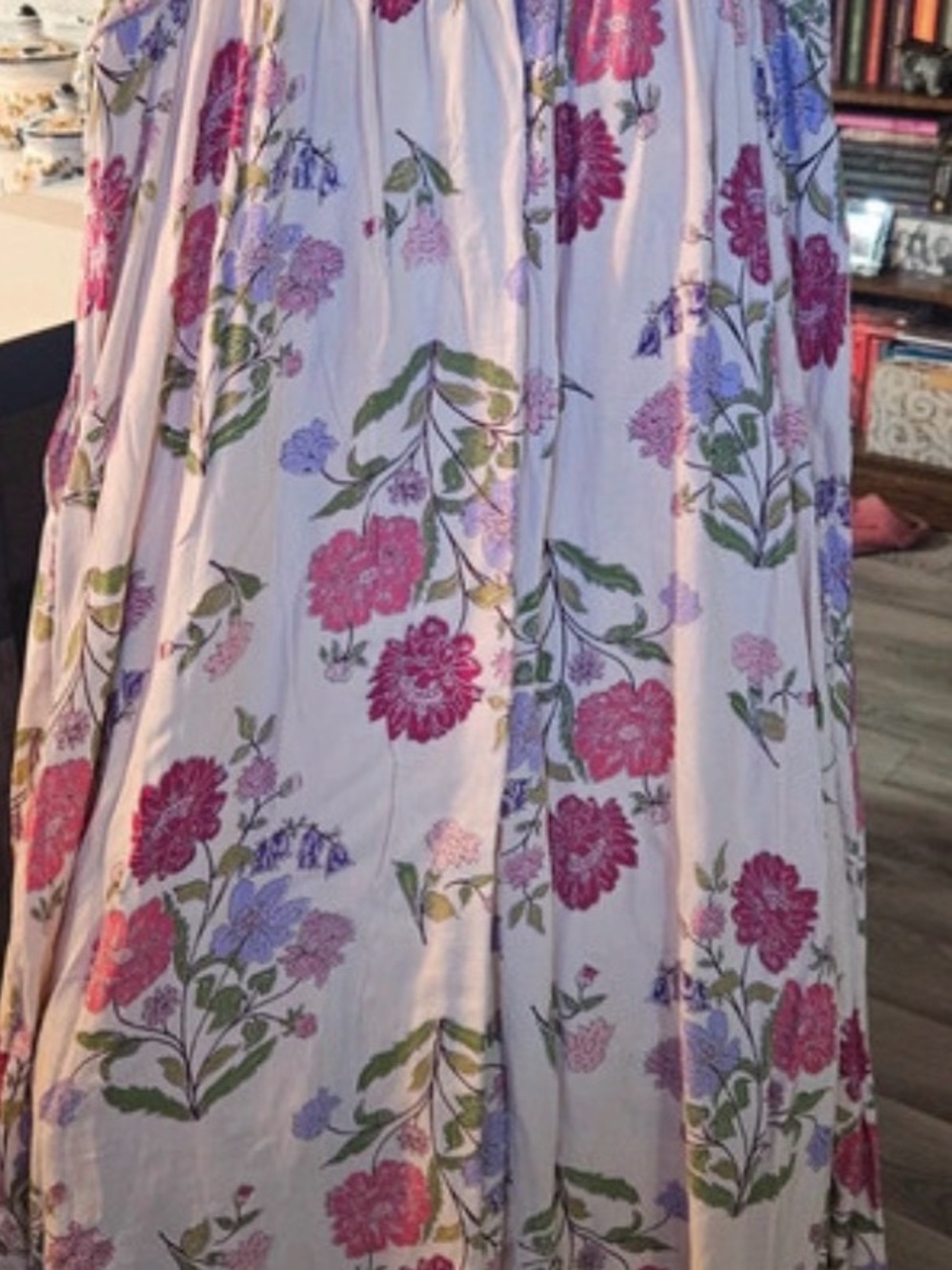 Patrons of Peace Floral Boho Cottagecore Midi Dress Women’s Large - Picture 3 of 3